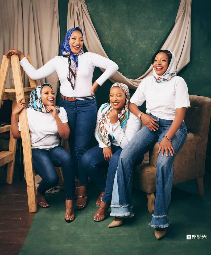 Rahama Sadau and her Sisters