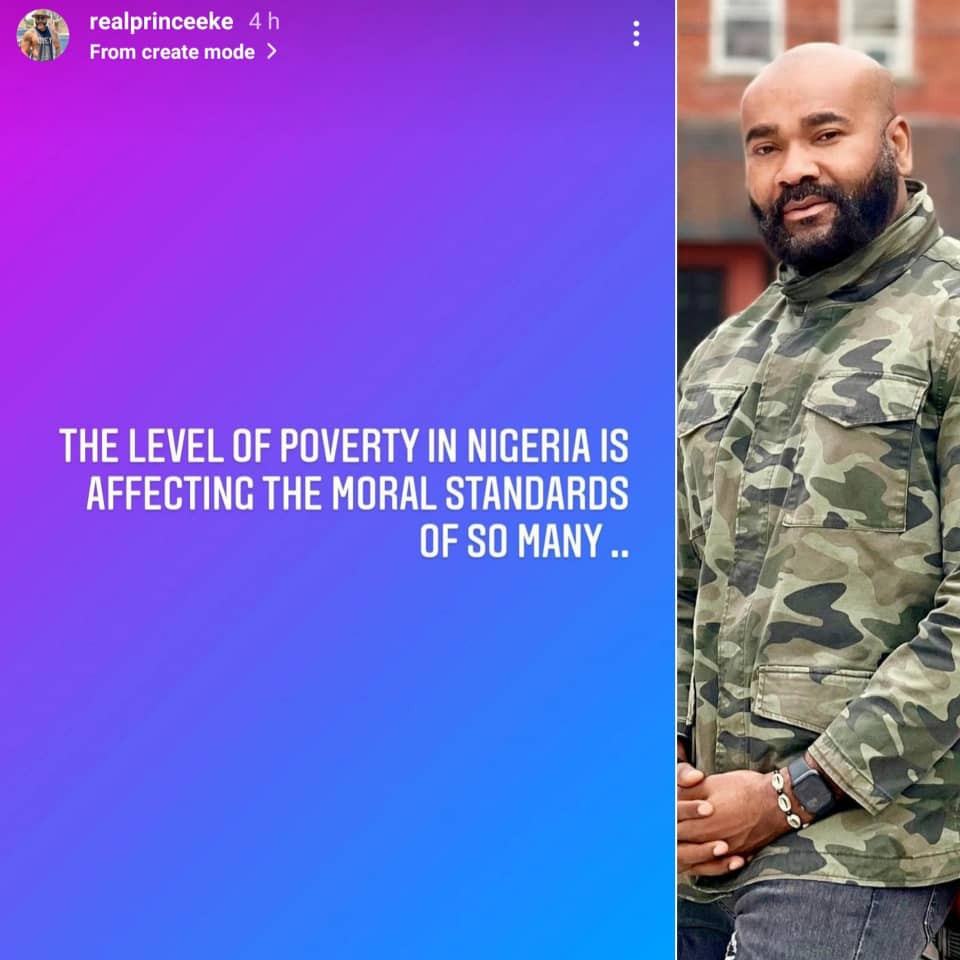 Poverty Is Killing Morals In Nigeria - Prince Eke 2 Prince Eke
