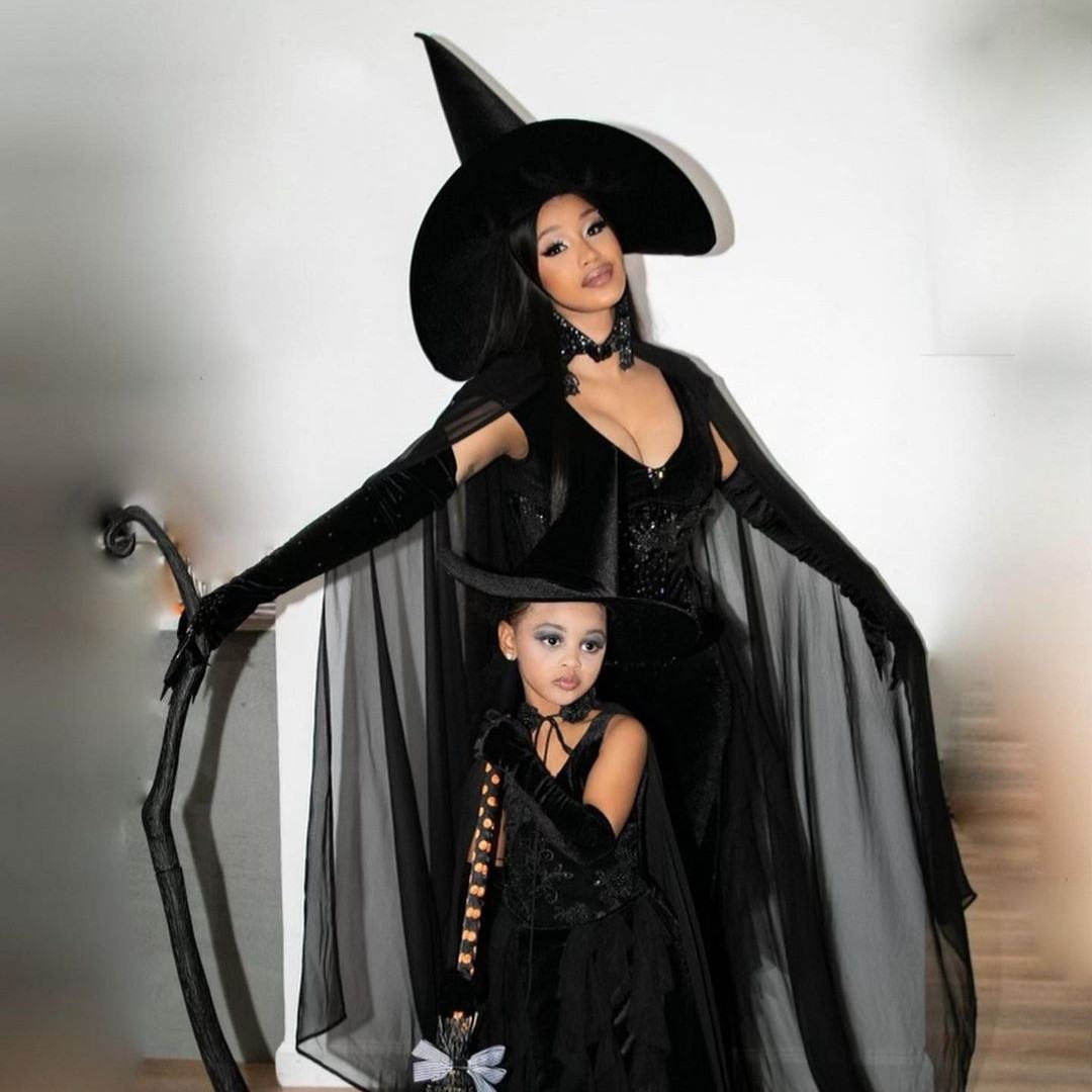 Cardi B, Daughter Rock Scary Halloween Outfits 5 Cardi B and daughter