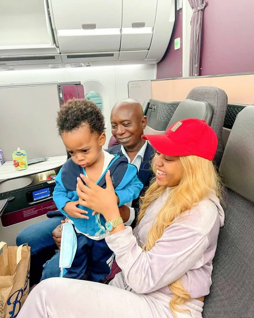 Regina Daniels and her family