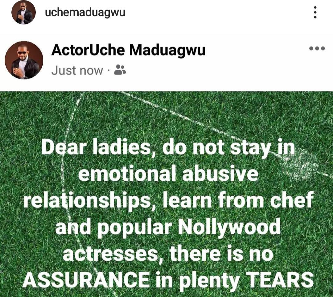 80% Of Actresses Go Through Emotional Abuse In Their Relationships - Uche Maduagwu 2 Uche Maduagwu