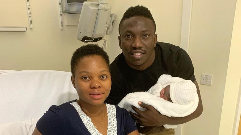 Oghenekaro Etebo and his wife