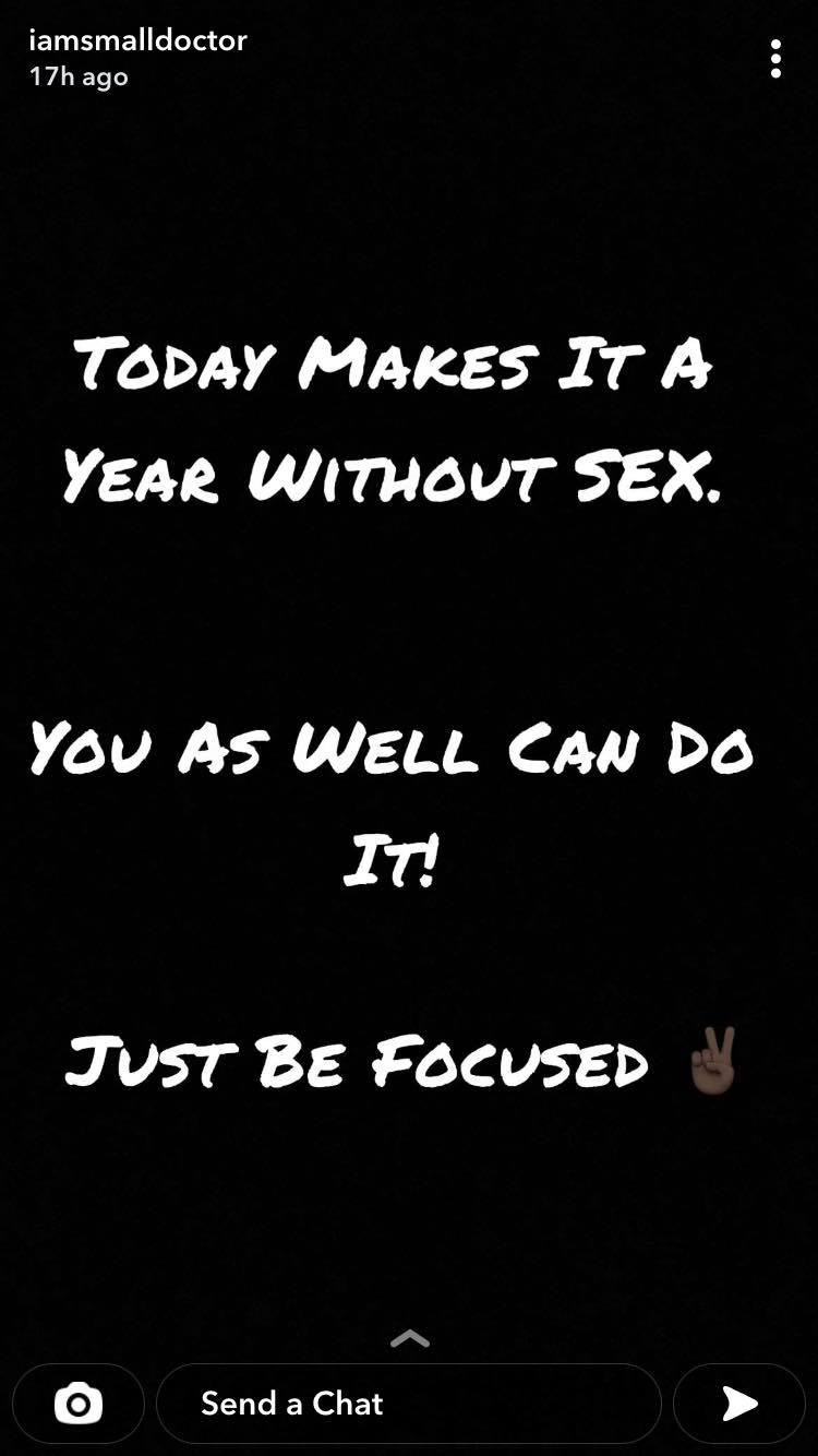 I Achieved One Year Of Celibacy Because I Was Focused - Small Doctor 2 Small Doctor