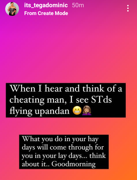 Sleep Around And Expect The Consequence - Tega Dominic 2 BBNaija's Tega