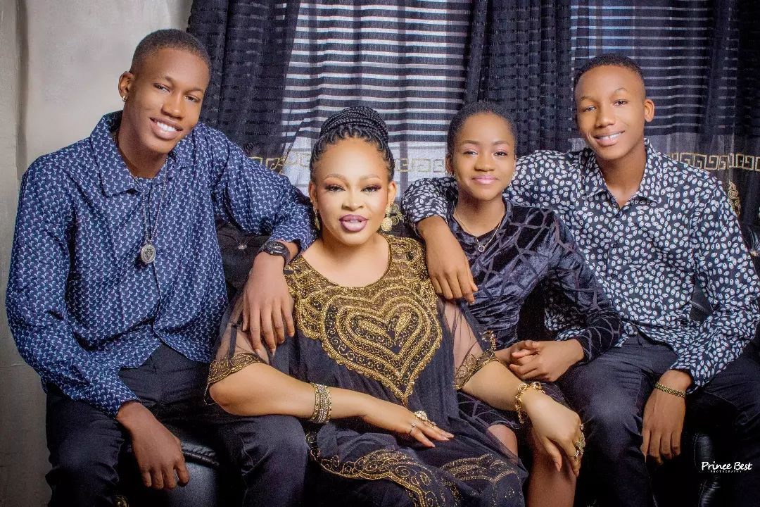 Princess Njideka and her kids
