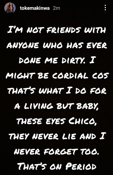 I'm Not Friends With Those Who Have Done Me Dirty In The Past - Toke Makinwa 2 Toke Makinwa