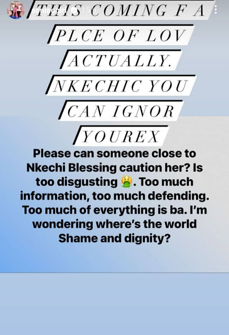 Nkechi Blessing Must Learn To Ignore Opeyemi Falegan - Sonia Ogiri 2 Nkechi Blessing