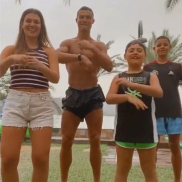Cristiano Ronaldo and his family
