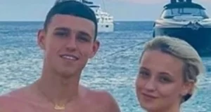 Phil Foden and his girlfriend
