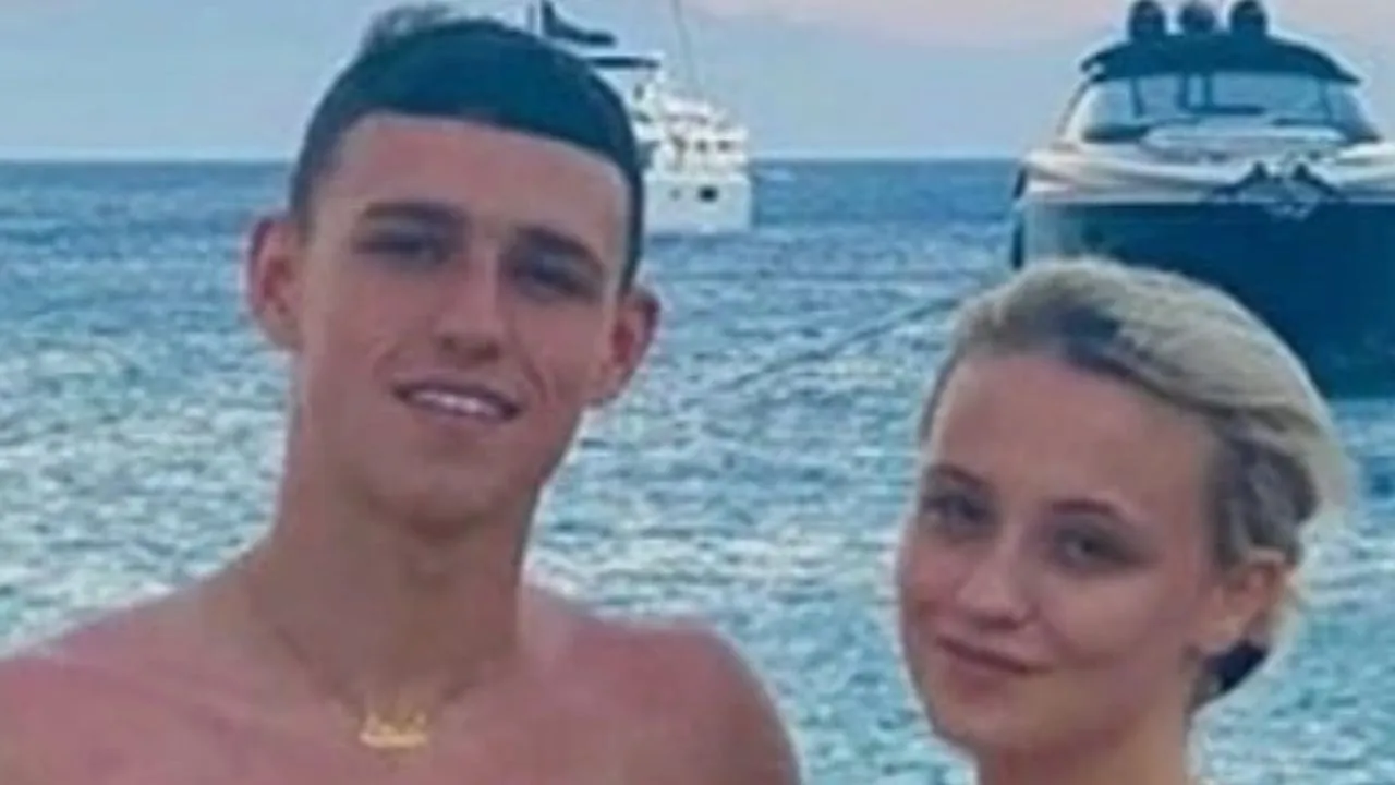 Phil Foden and his girlfriend
