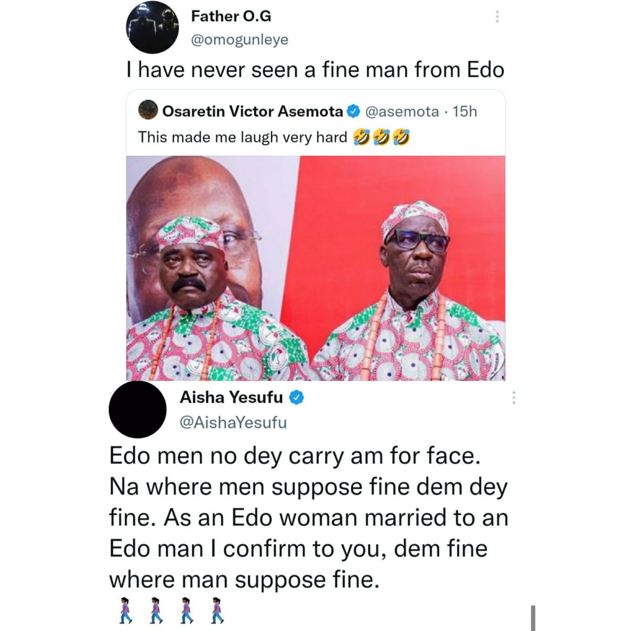 Edo Men Are Fine Where Men Are Supposed To Be Fine - Aisha Yesufu 2 Aisha Yesufu