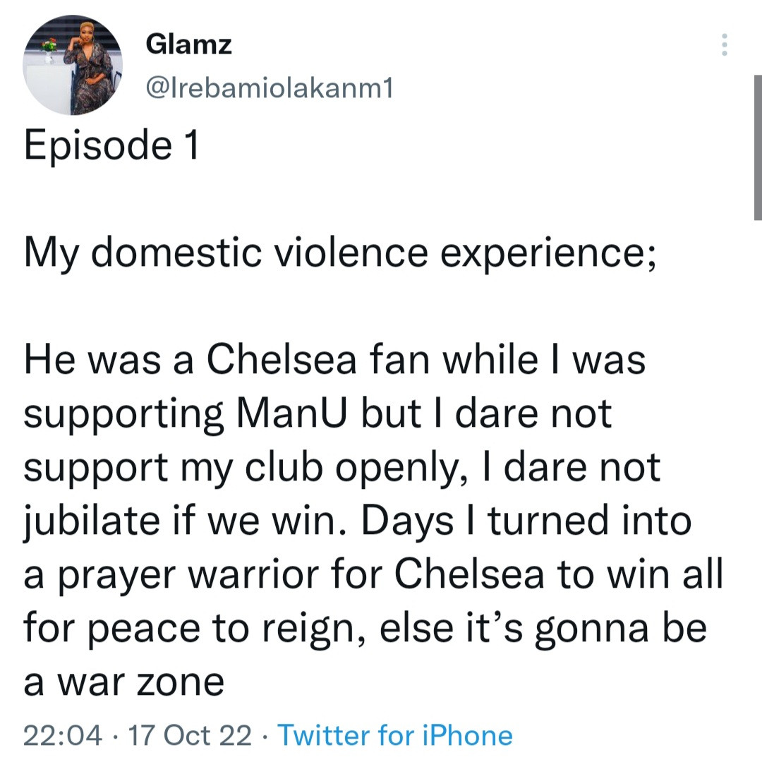 My Ex Forced Me To Be A Chelsea Fan - Irebami Olakanmi 2 Irebami Olakanmi