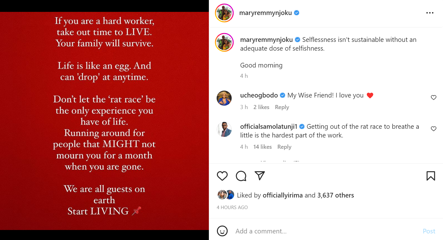 A Little Bit Of Selfishness Is Needed To Be Successful - Mary Njoku 2 Mary Njoku