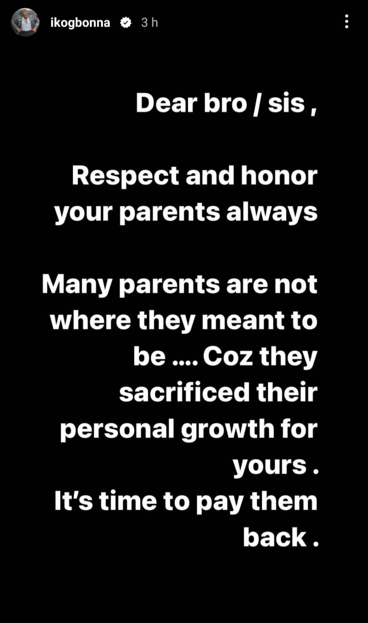 Your Parents Deserve To Be Honored - IK Ogbonna 2 IK Ogbonna