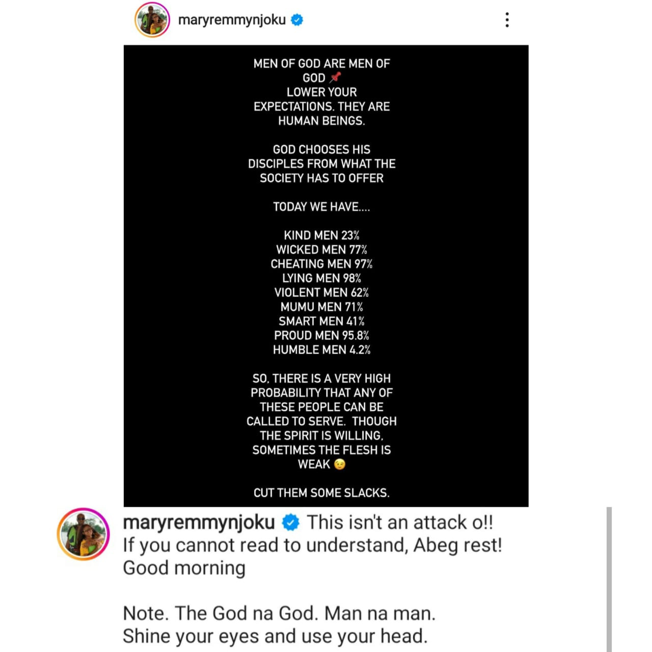 Stop Putting All Your Faith In Men - Mary Njoku 2 Mary Njoku