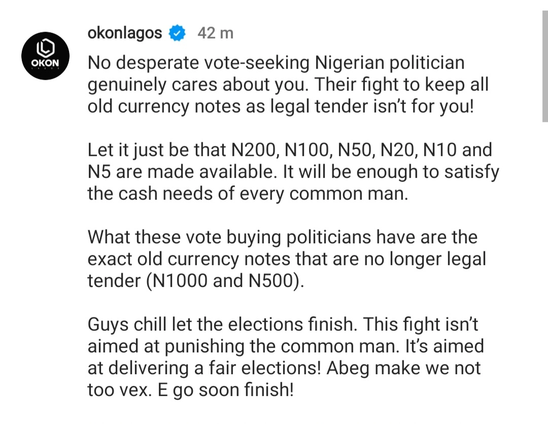 The Naira Redesign Controversy Is Not Aimed At Punishing The Common Man - Okon Lagos 2 Okon Lagos