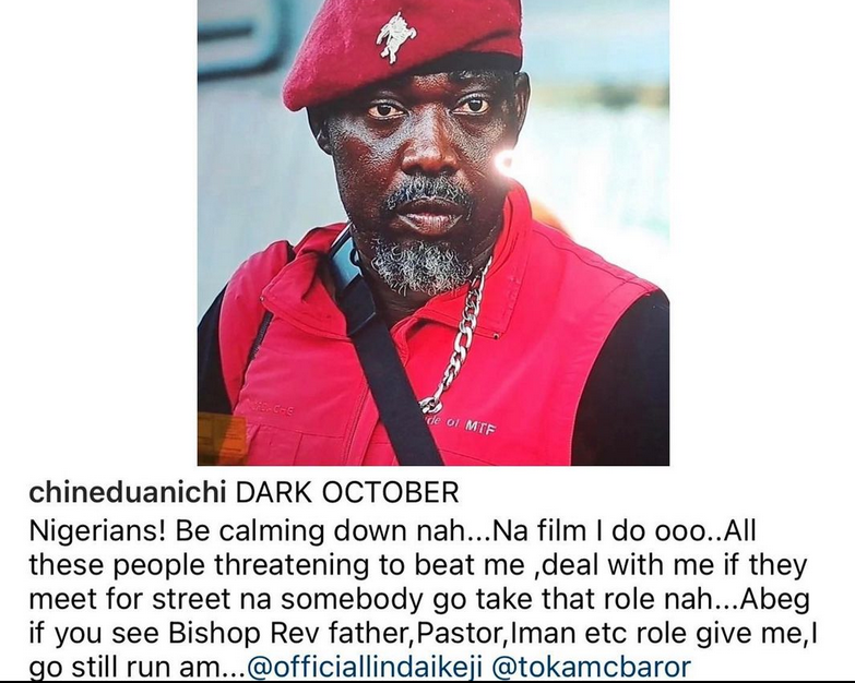 Stop Overreacting To The Wicked Role I Played In Dark October - Chinedu Anichi 2 Chinedu Anichi