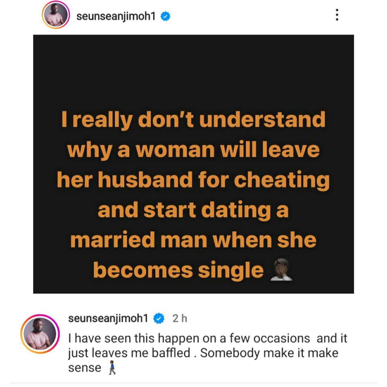 Women Now Dump Cheating Boyfriends To Date Married Men - Sean Jimoh 2 sean jimoh