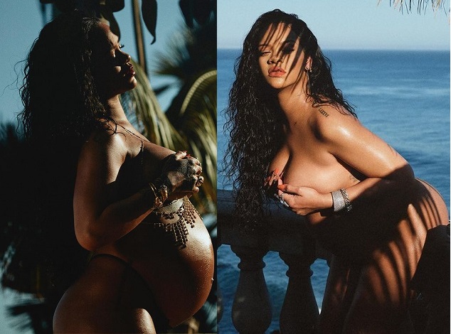Rihanna Flaunts N*de Maternity Photos 2 Rihanna