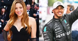 Shakira and Lewis Hamilton