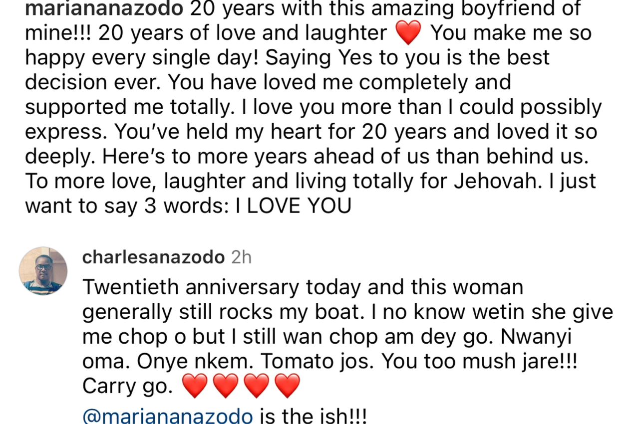 Charles Anazodo and his wife