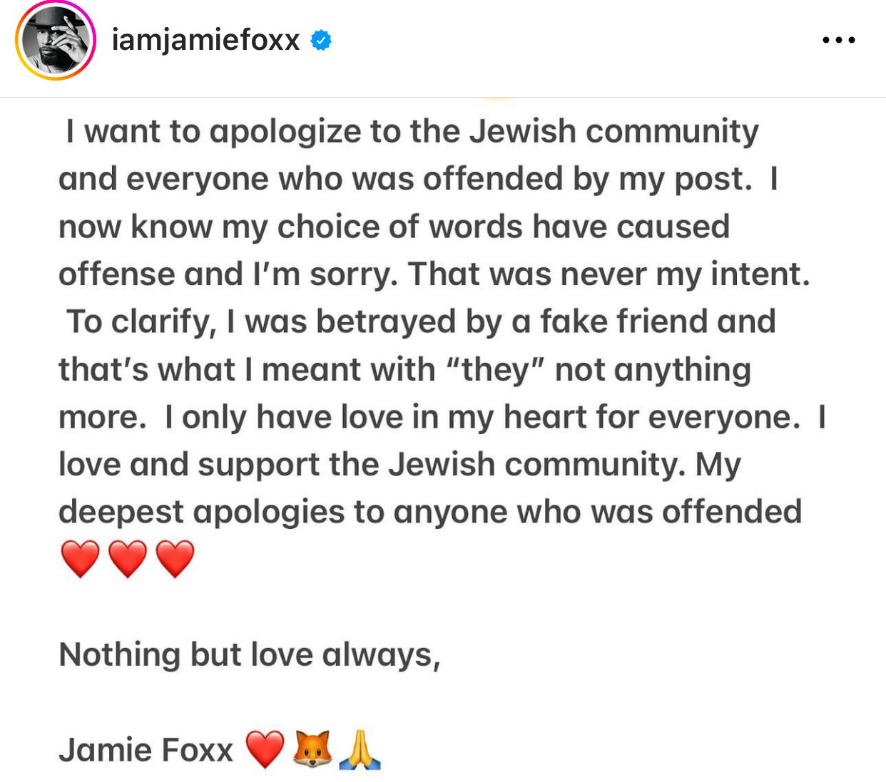Beware Of Fake Friends Who Show Fake Love - Jamie Foxx 2 Jamie Foxx