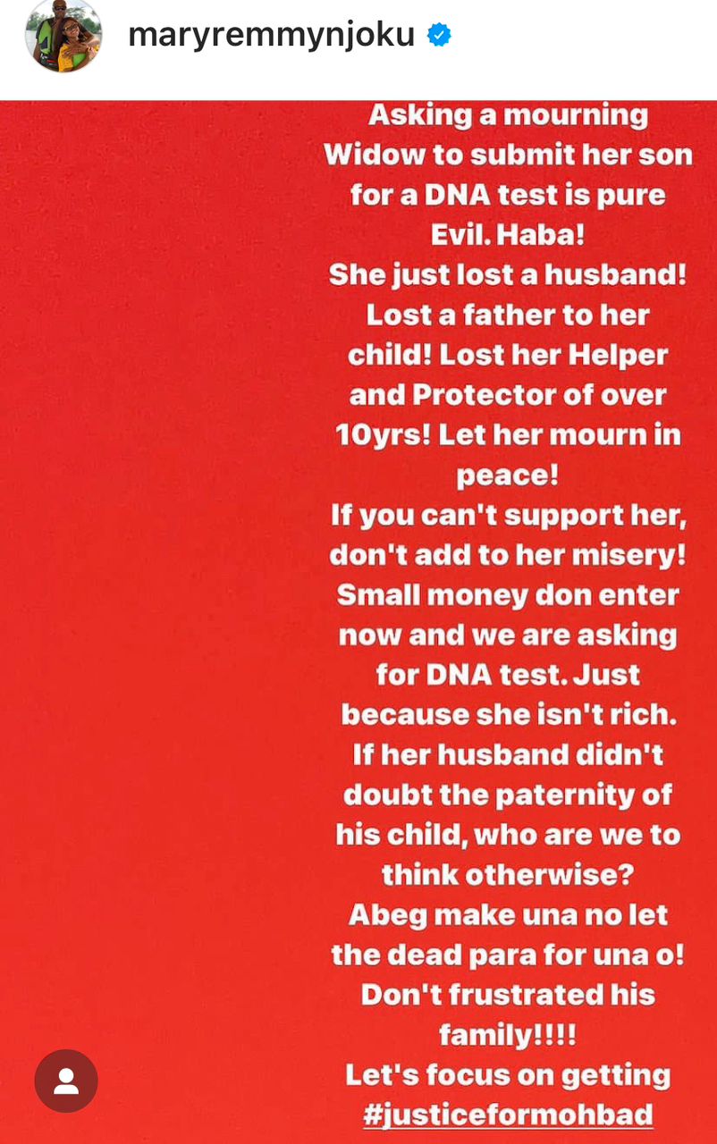 It Is Evil To Ask A Mourning Widow To Submit Her Son For A DNA Test - Mary Remmy Njoku 2 Mary Remmy Njoku