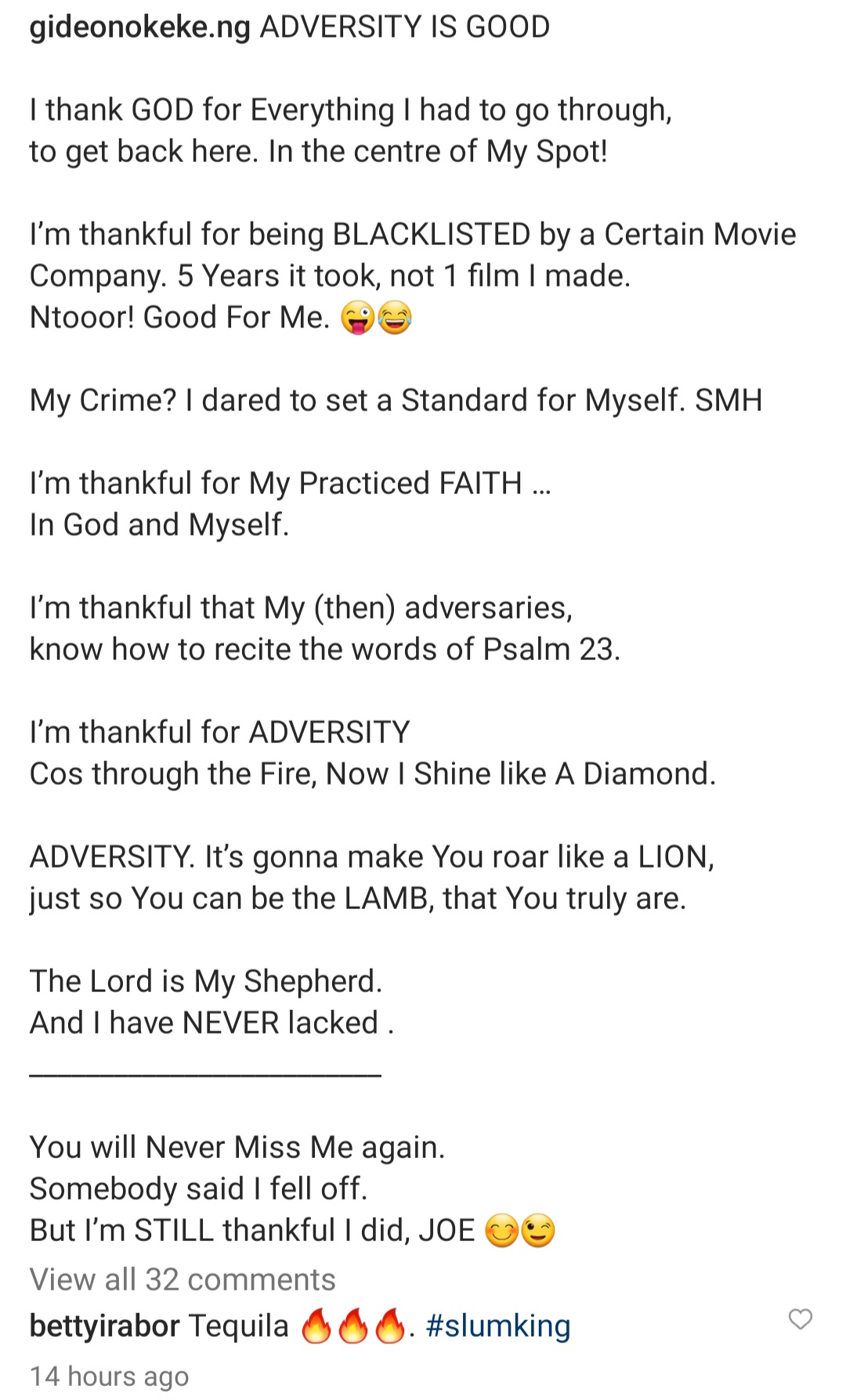 I Got On A Movie Company's Blacklist Because I Dared To Set A Standard For Myself - Gideon Okeke 2 Gideon Okeke