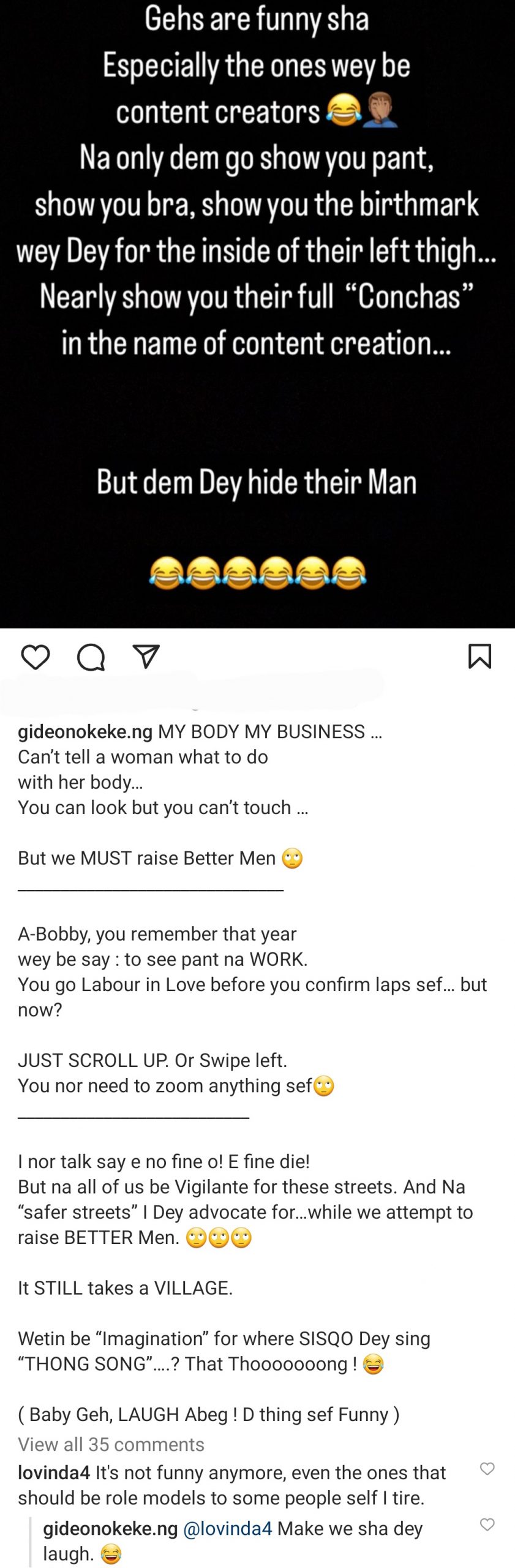 I Miss The Times When Men Had To Work Hard To See A Woman's Thighs - Gideon Okeke 2 Gideon Okeke