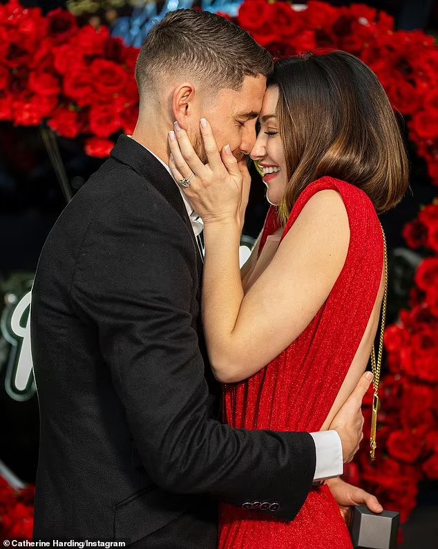 Jorginho and his fiancee