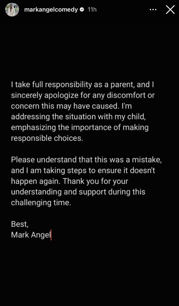 Emmanuella's Video Was A Mistake, It Won’t Repeat Itself Again - Mark Angel 3 Mark Angel