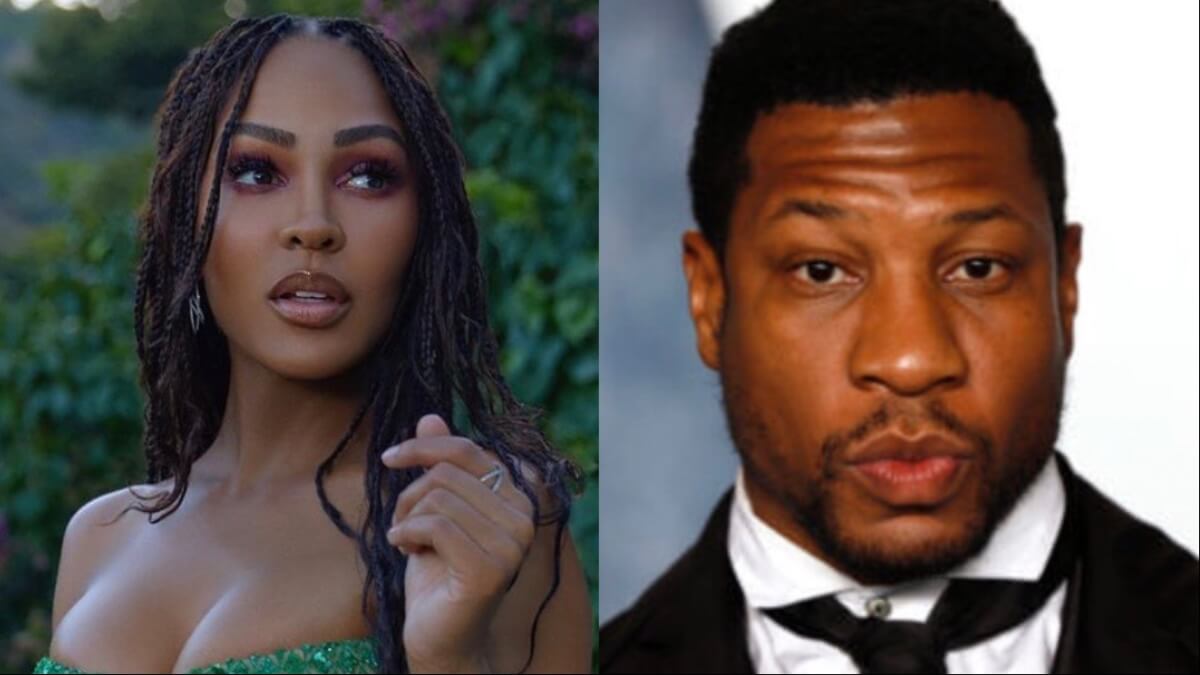 Jonathan Majors and Meagan Good