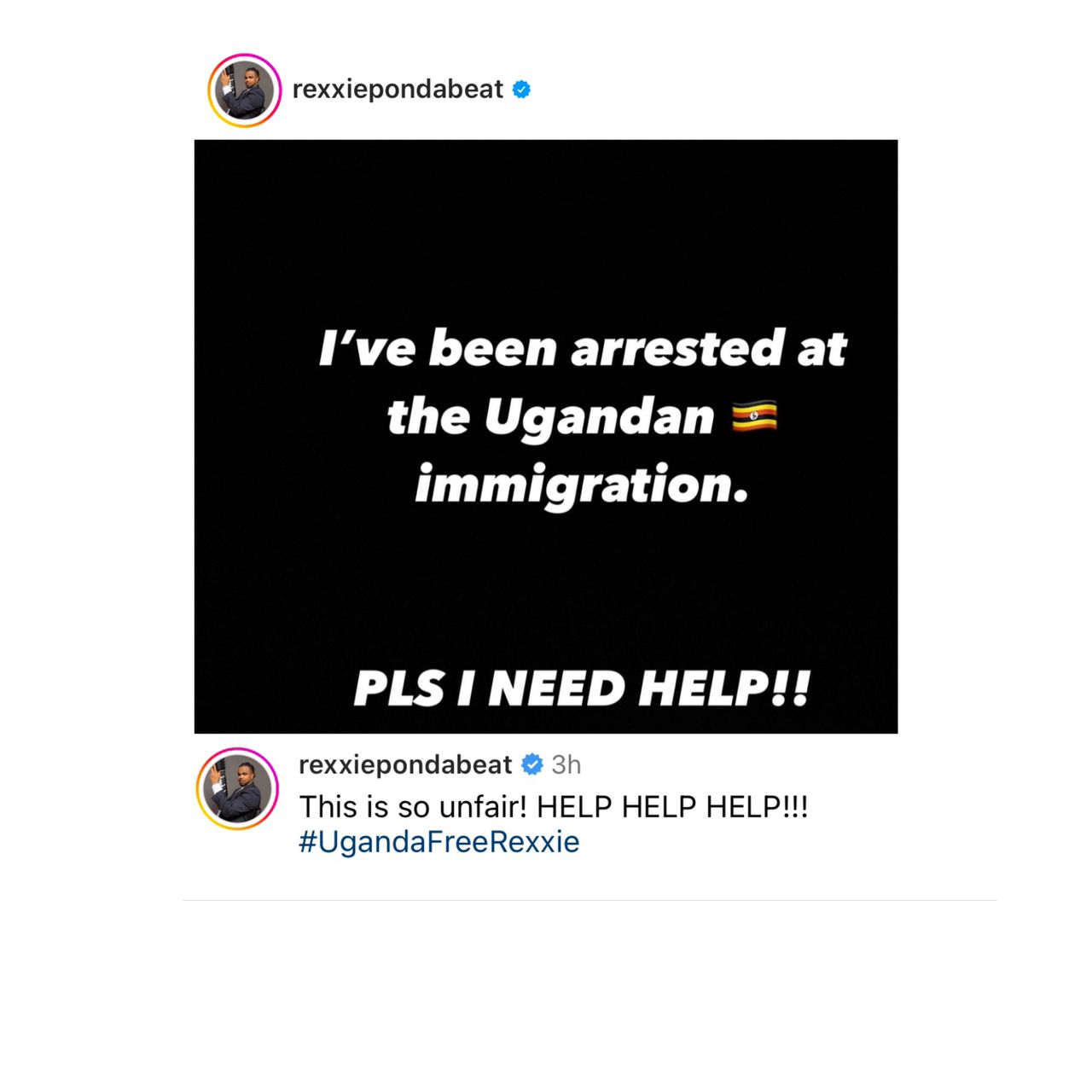 Ugandan Immigration Have Detained Me - Rexxie 2 Rexxie