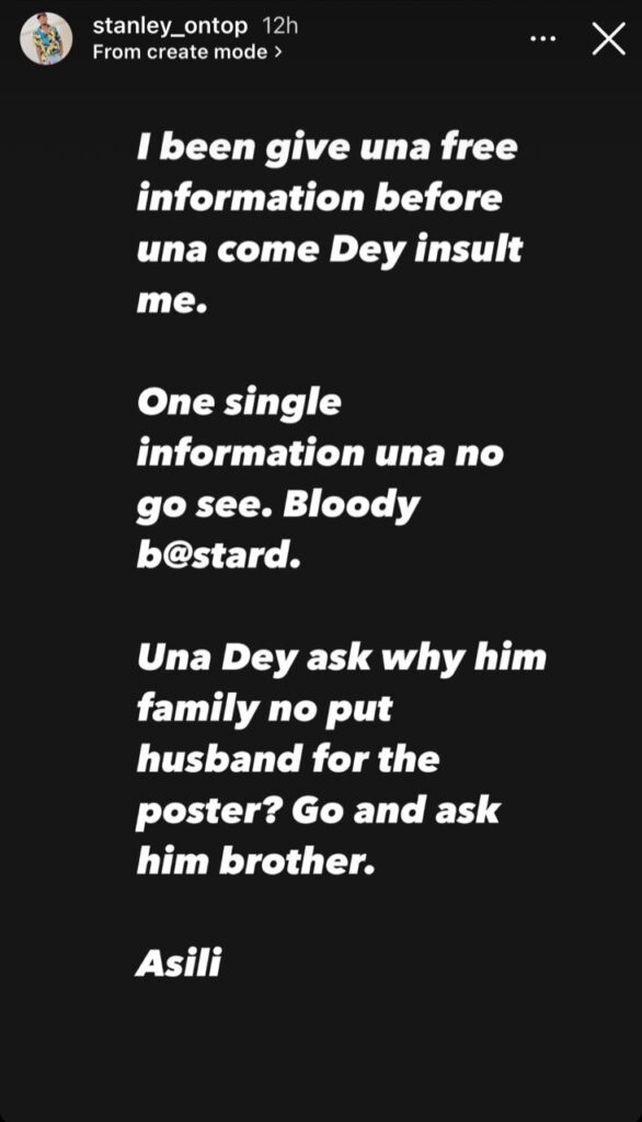 Don't Ask Me Why Junior Pope Wasn't Called A Husband In His Obituary - Stanley Ontop 2 Stanley Ontop
