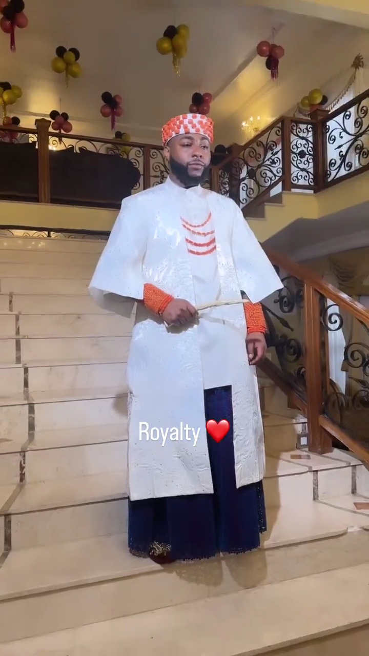 Davido, Chioma Flaunt Their Second Wedding Outfit 2 Chioma and Davido