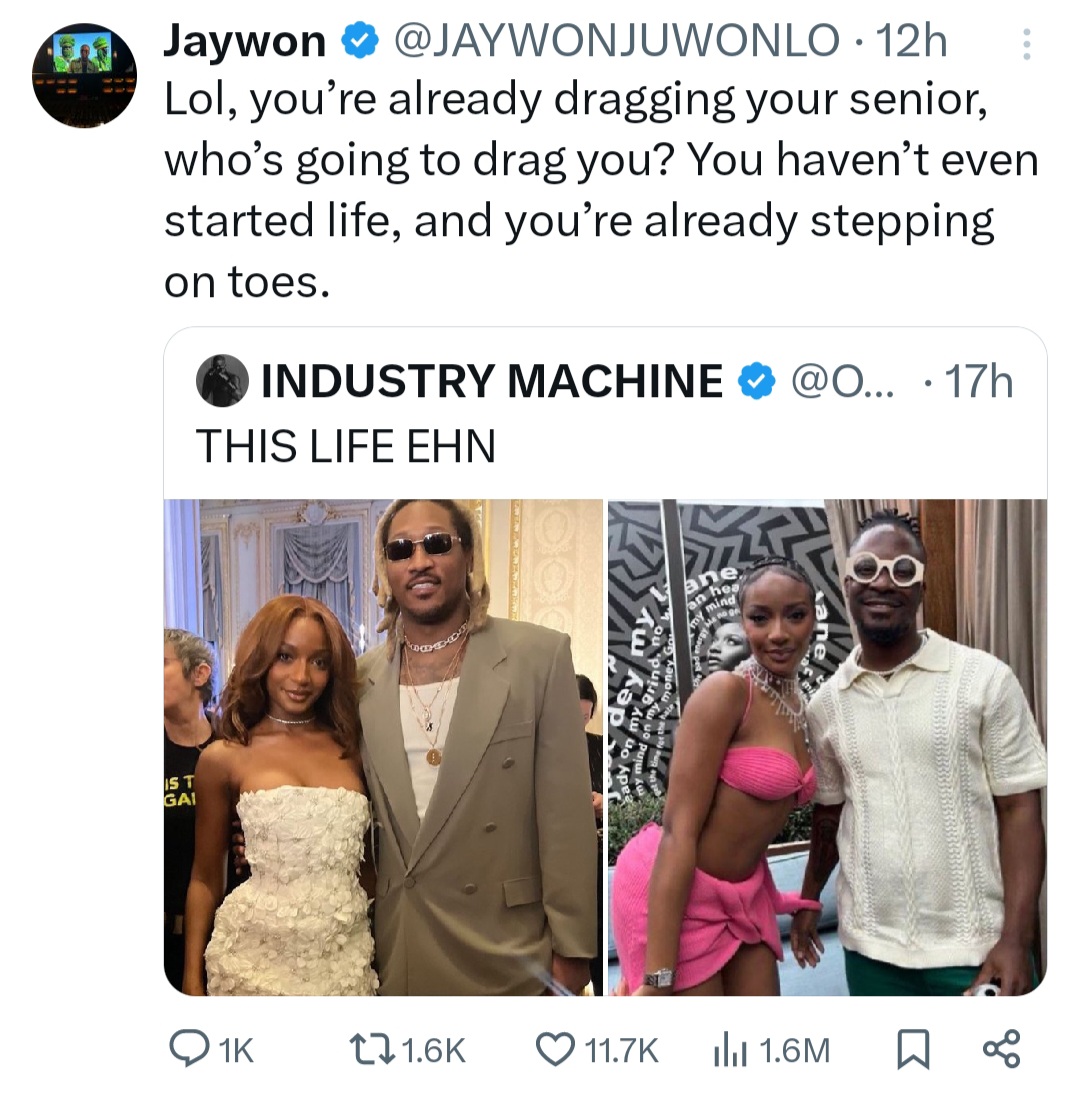 Odumodu Blvck Is Stepping On Toes Way Too Early In His Career - Jaywon 2 Jaywon