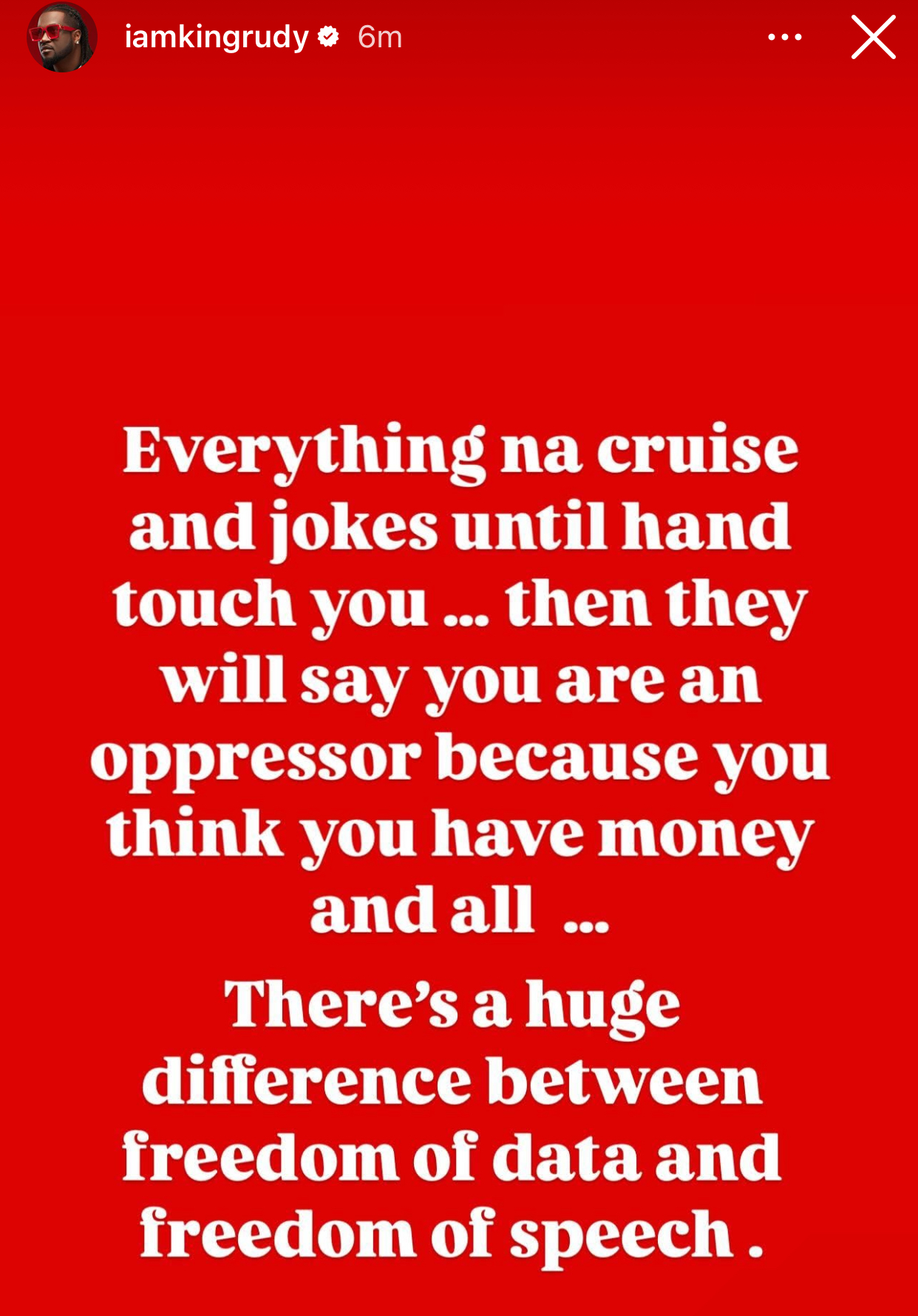 It's All Cruise And Jokes Until They Start Crying Oppression - Rudeboy 2 Paul Okoye