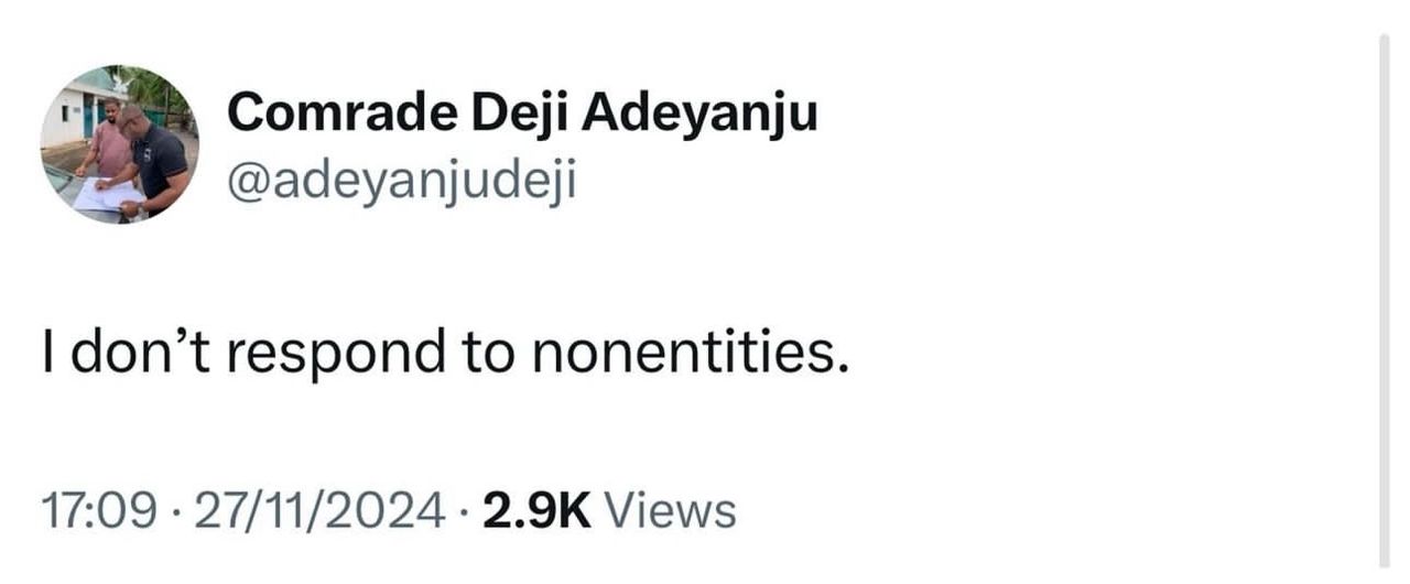 PaulO Is Nothing But A Nonentity - Deji Adeyanju 2 Deji Adeyanju