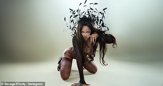 Rihanna Flaunts New Photos In Mesh Lingerie 2 Rihanna