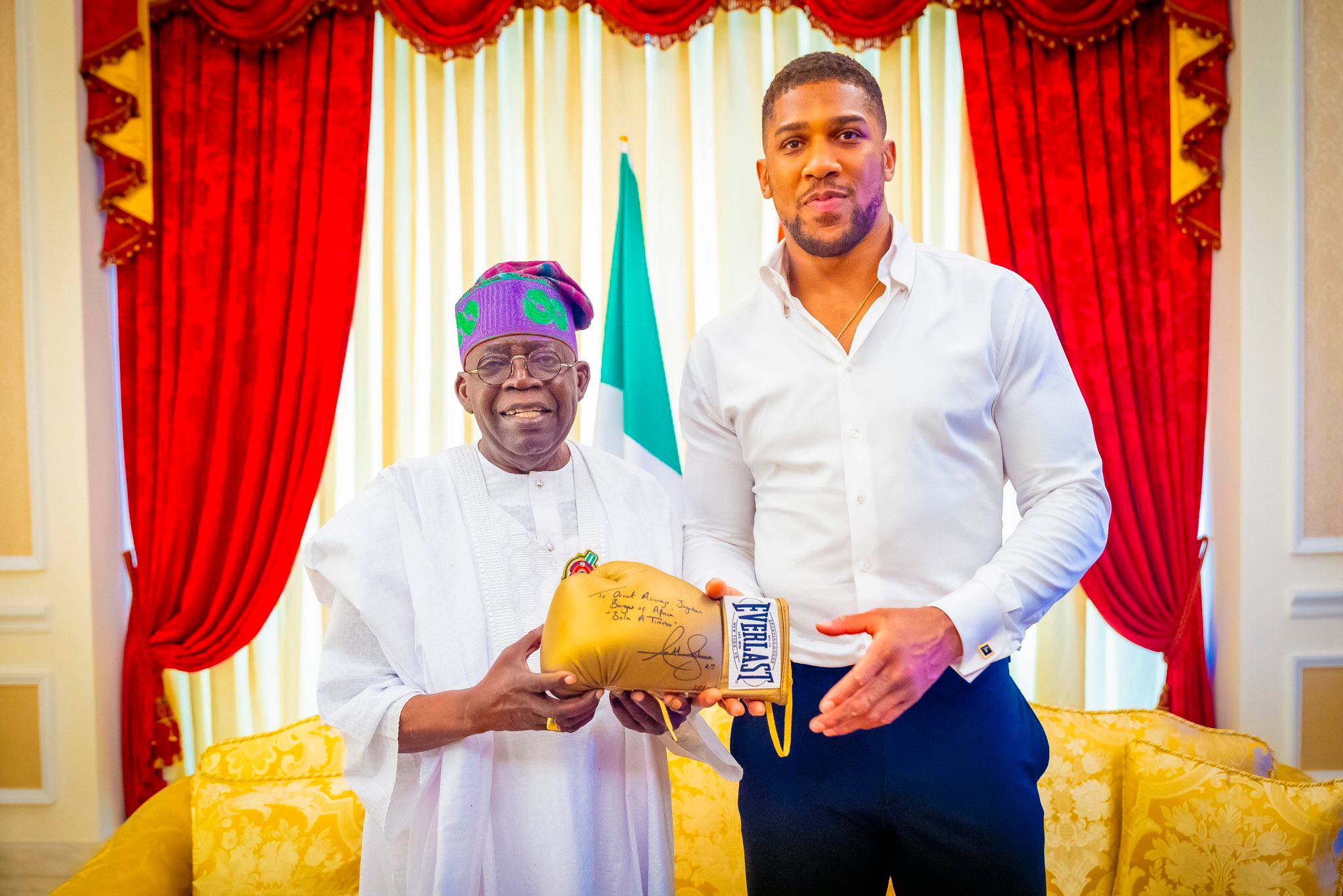 Anthony Joshua Visits President Tinubu In Lagos State 2 Anthony Joshua and Tinubu