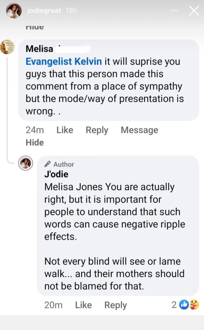 Don't Blame Me For My Special Needs Child - Jodie 2 Jodie