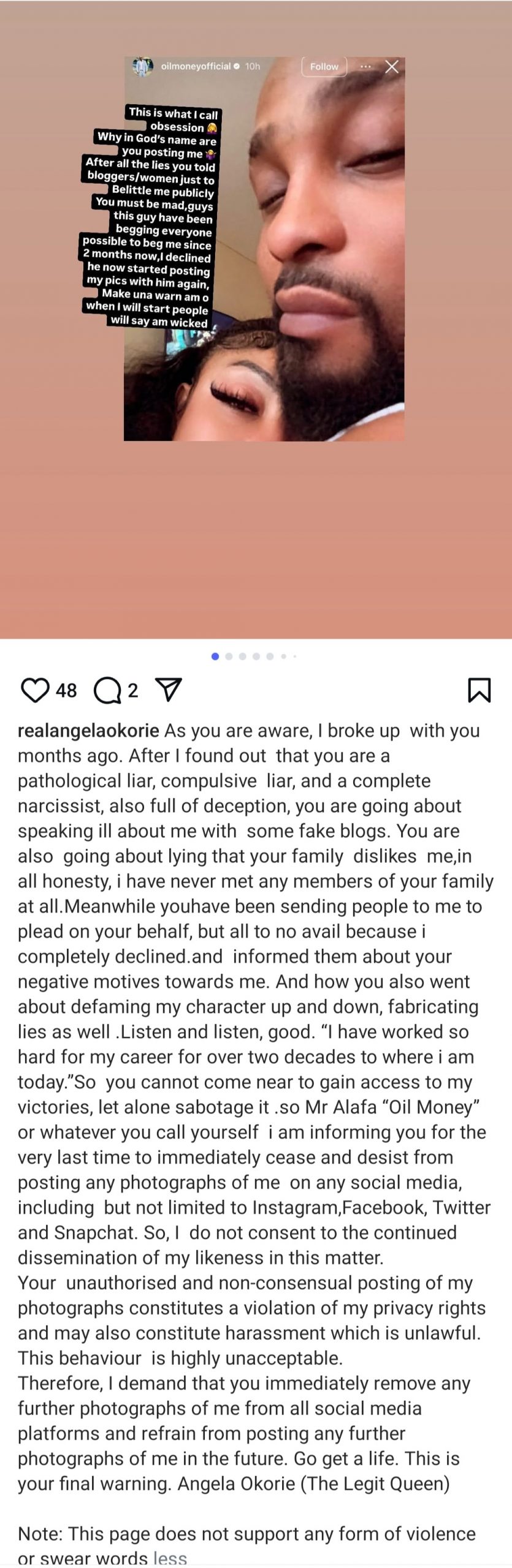 My Obsessed Ex Is Trying To Buy Back My Love - Angela Okorie 4 Angela Okorie