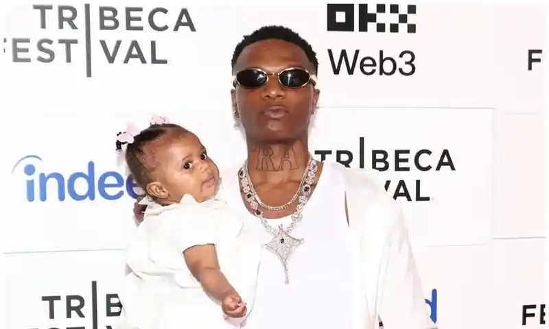 Wizkid and his daughter, Morayo