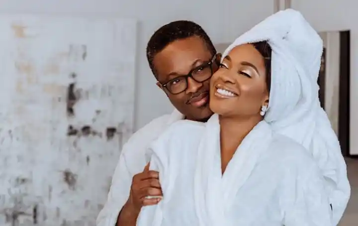 Omoni Oboli and her husband