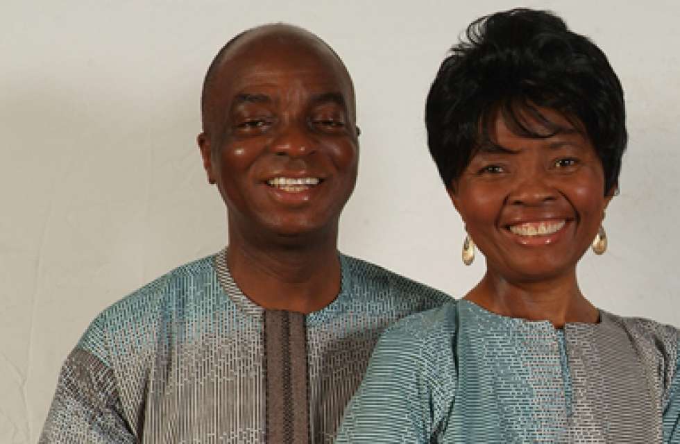 Bishop Oyedepo and his wife