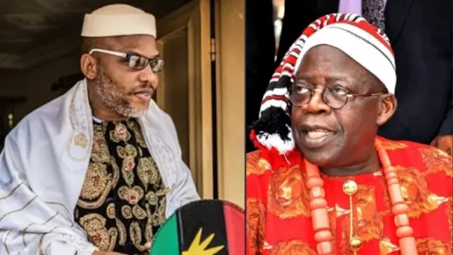 Bola Tinubu and Nnamdi Kanu