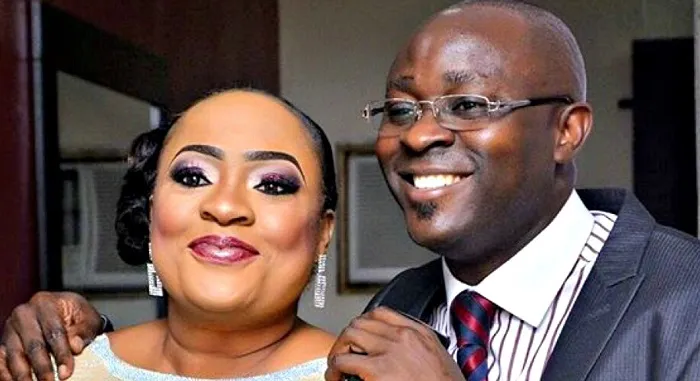 Foluke Daramola and her husband