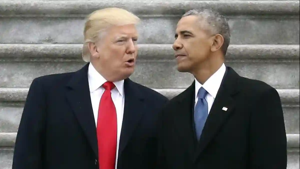 Barack Obama and Donald Trump