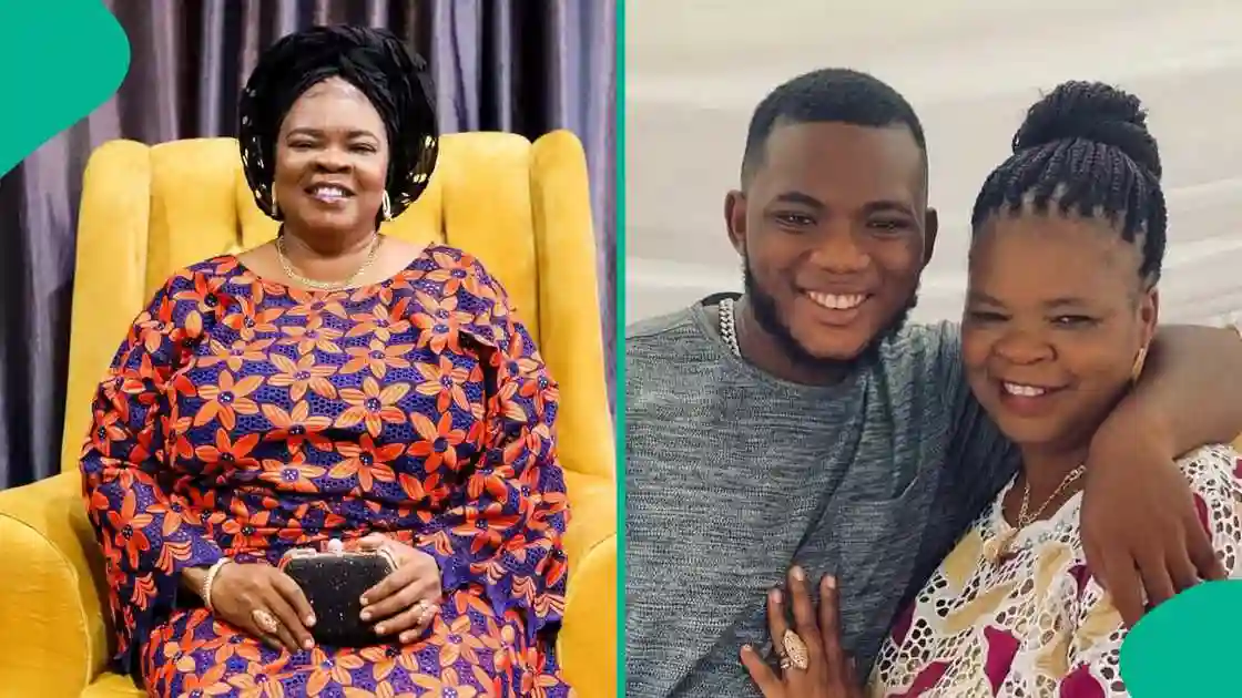 Peju Ogunmola and her son