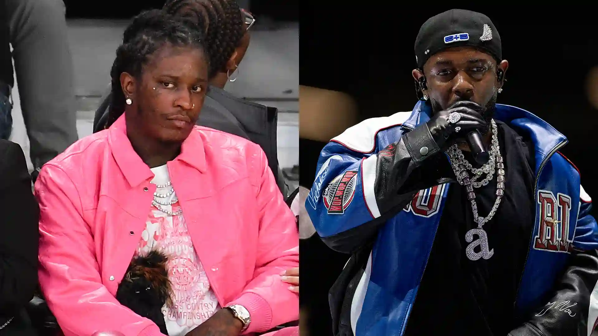 Young Thug and Kendrick Lamar